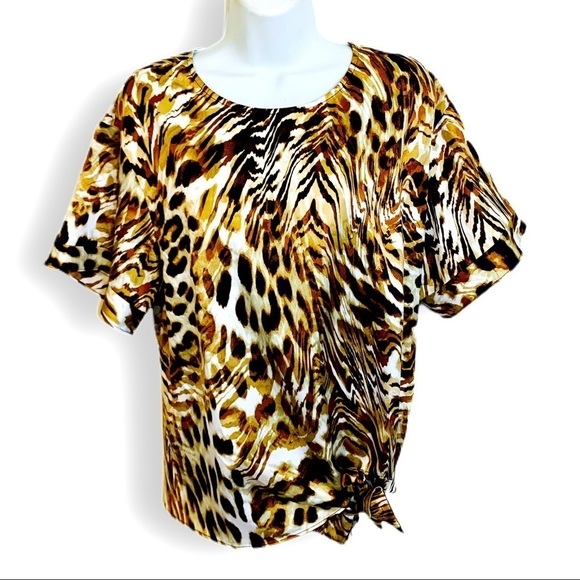 Worthington Tops - Worthington Animal Print Top